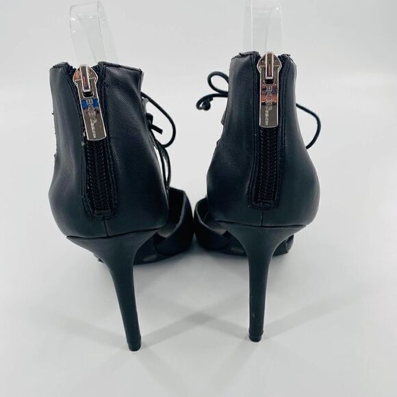 BCBGeneration Delphina Lace Up Heel In Black Size 8.5 - Picture 11 of 12